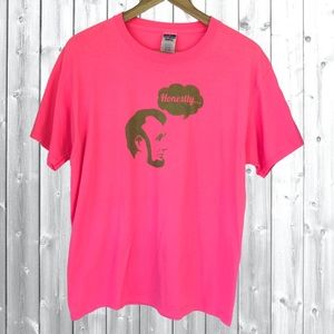 Abraham Lincoln Honest Abe Tee Pink Gold Unisex LG